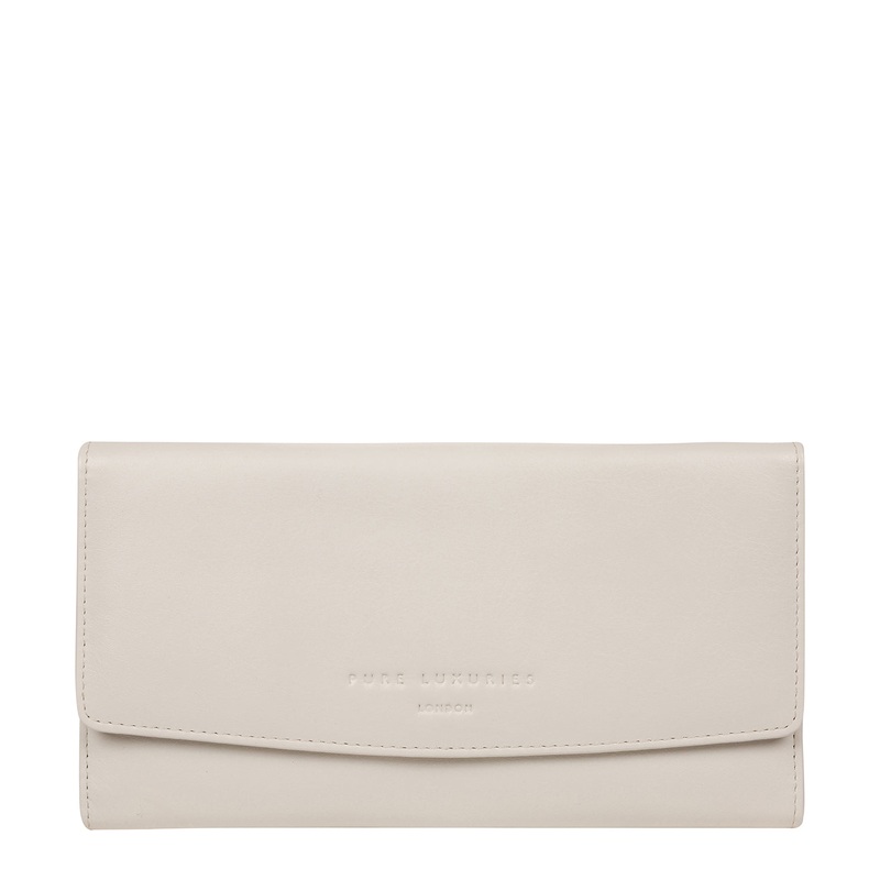 'Balmoral' Glacier Grey Leather Purse