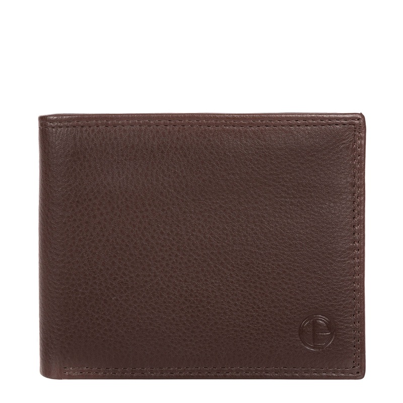'Baltimore' Brown Leather Bi-Fold Wallet