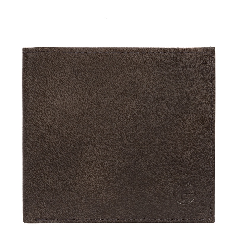 'Barrett' Vintage Black Leather Bi-Fold Wallet