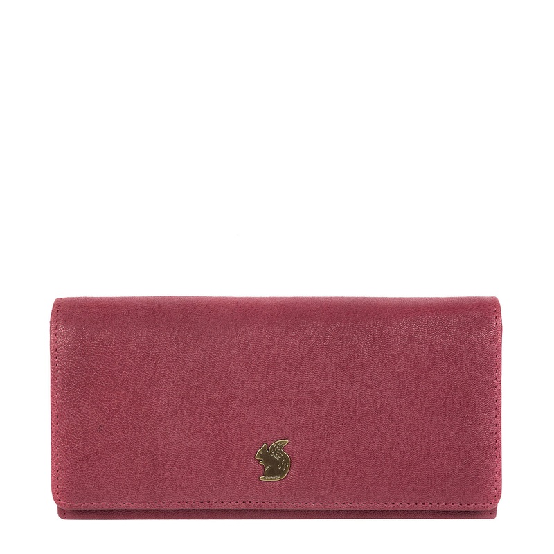 'Bloom' Orchid Leather Purse