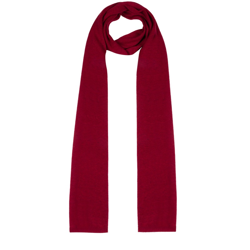 'Bristol' Burgundy Merino Wool Scarf