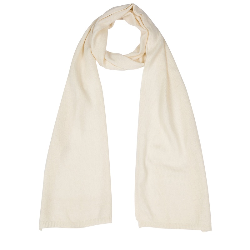 'Bristol' Cream Merino Wool Scarf