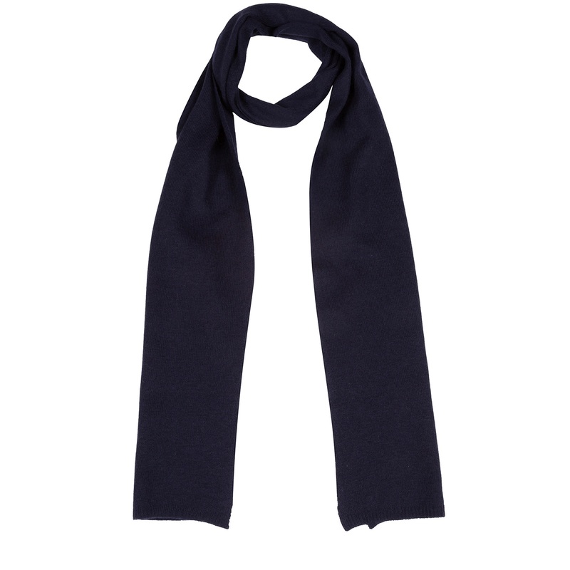 'Bristol' Dark Navy Merino Wool Scarf