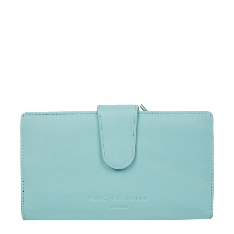 'Clarendon' Paradise Blue Leather Purse