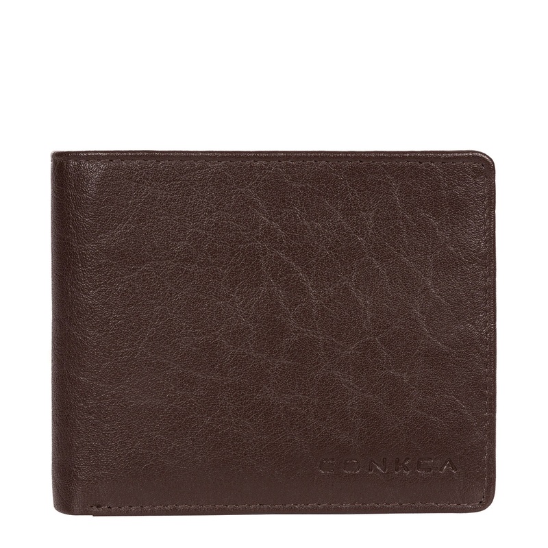 'Cobain' Dark Brown Bi-Fold Leather Wallet