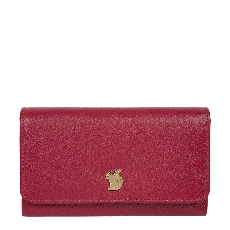 'Colleen' Orchid Leather RFID Purse