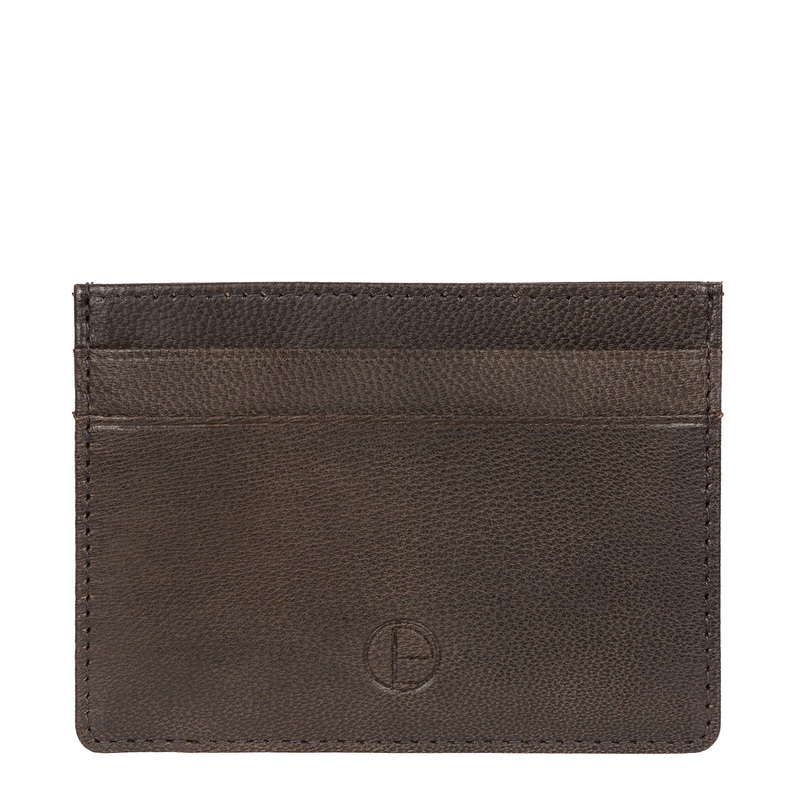 'Elden' Vintage Black Leather Card Holder