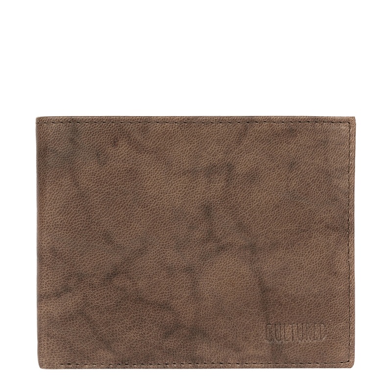 'Fabian' Vintage Brown Leather Bi-Fold Wallet