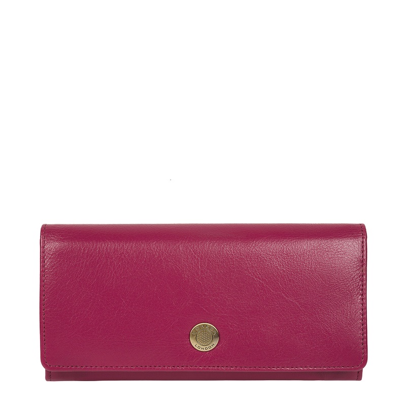 'Fey' Red Plum Leather Purse