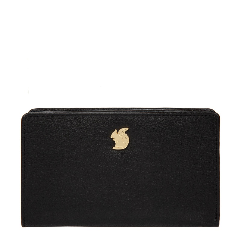'Fran' Black Leather RFID Purse