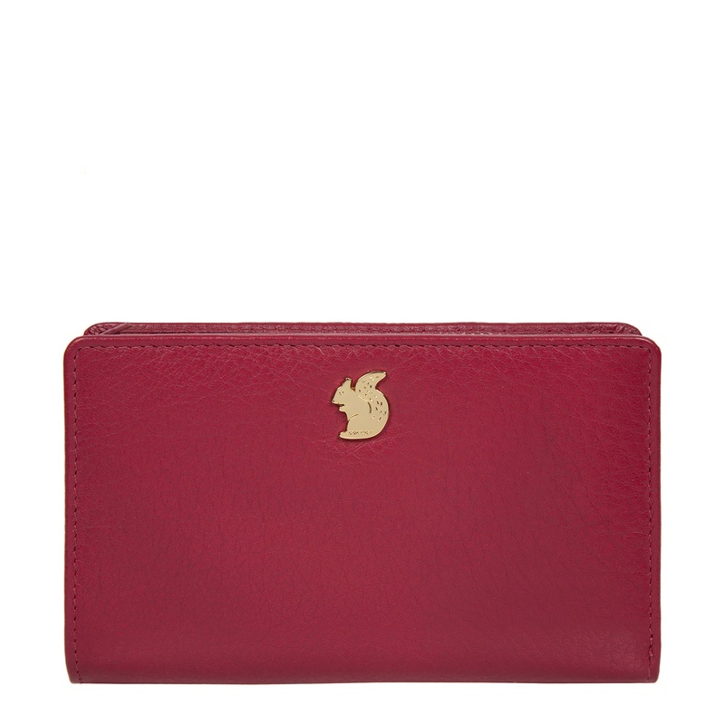 'Fran' Orchid Leather RFID Purse