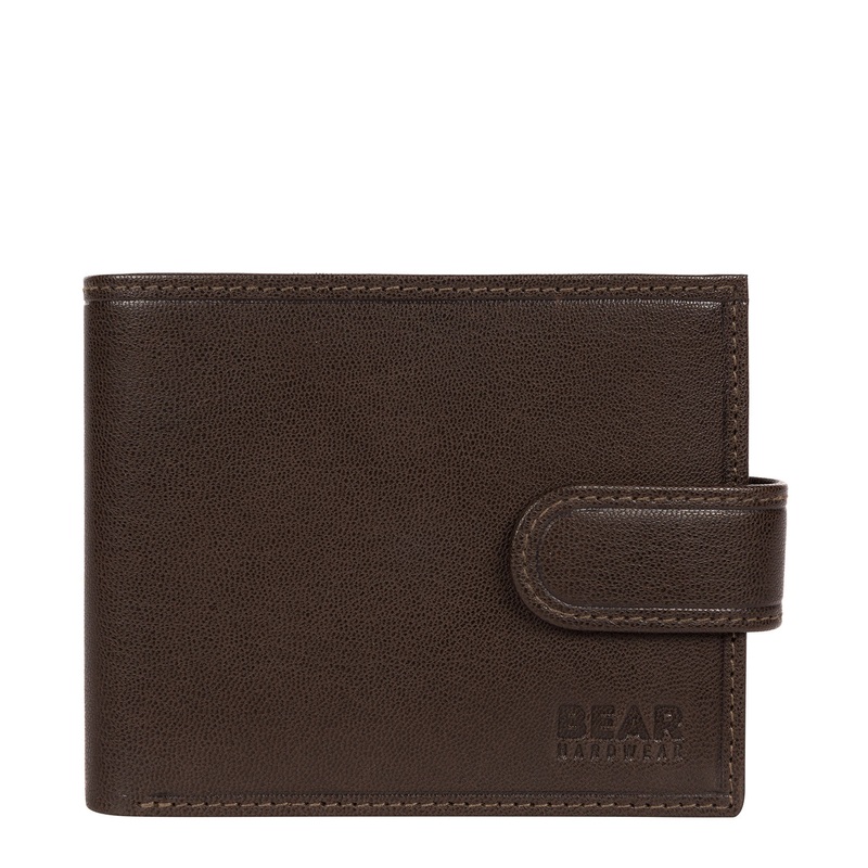 'Gunvar' Dark Brown Leather Bi-Fold Wallet