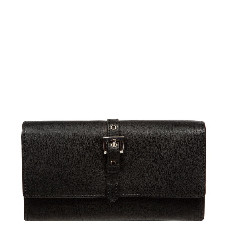 'Harriet' Black Leather Purse