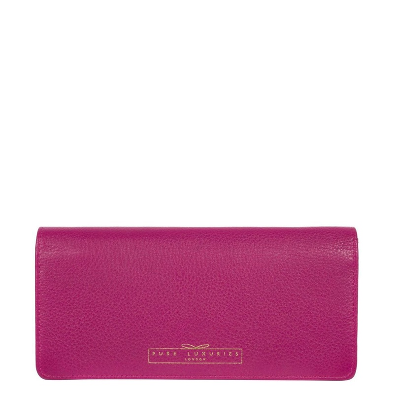 'Holly' Orchid Leather RFID Purse
