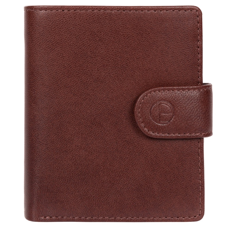 'Jaspar' Dark Brown Leather Bi-Fold Wallet