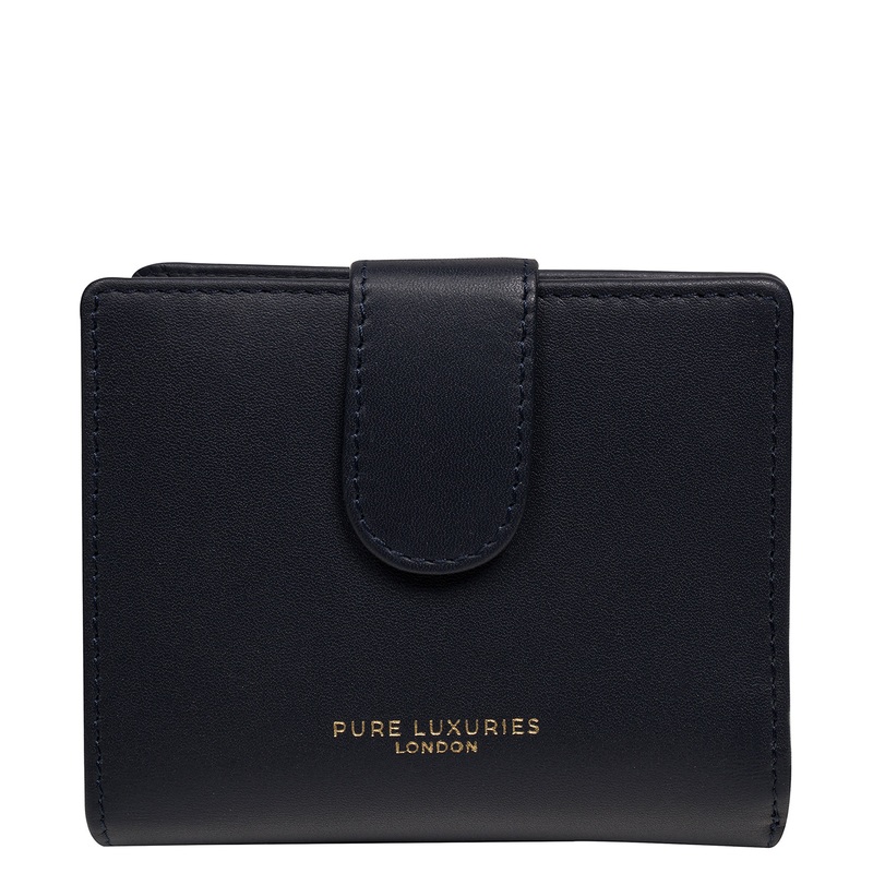 'Jody' Dark Navy Leather Bi-Fold Purse
