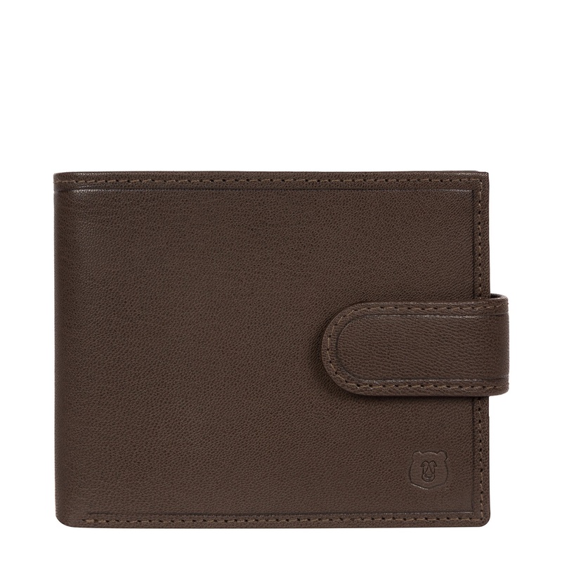 'Kinver' Dark Brown Leather Bi-Fold Wallet