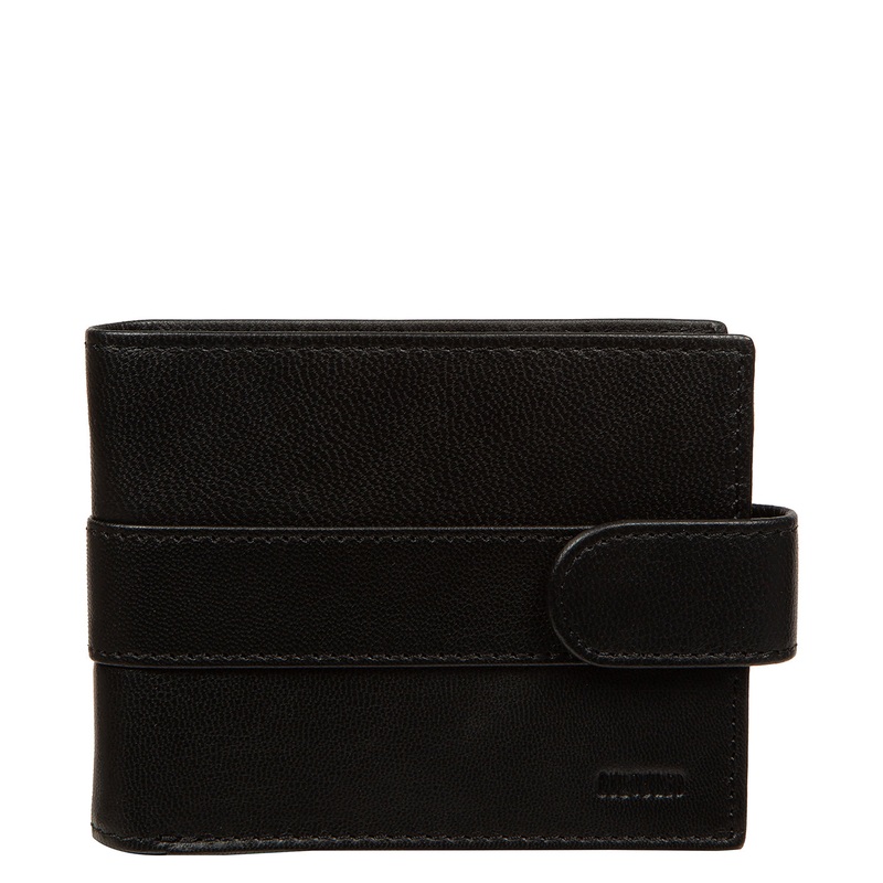 'Leo' Black Leather Wallet