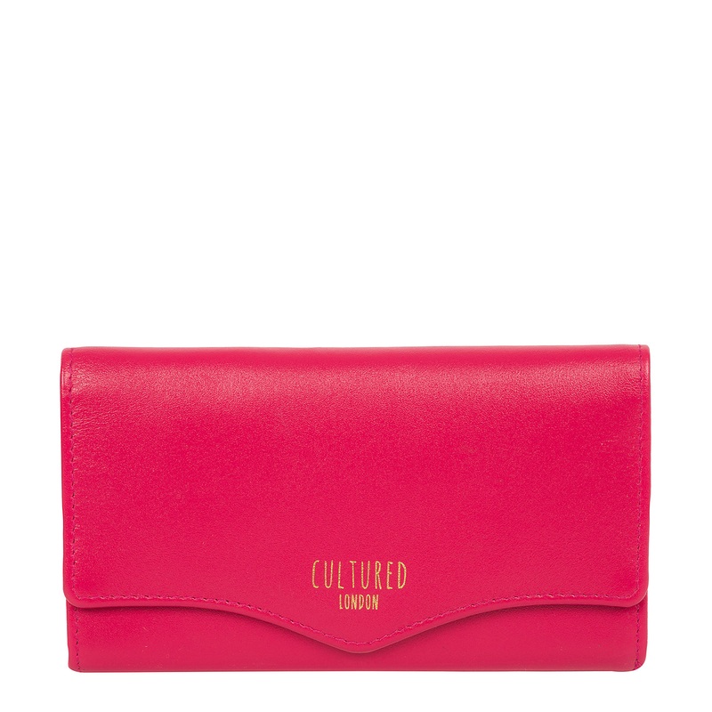 'Letitia' Fushia Leather Purse