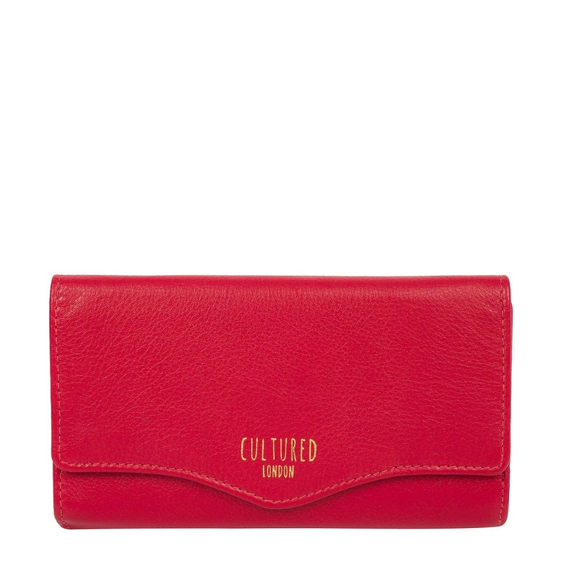 'Letitia' Red Leather Purse
