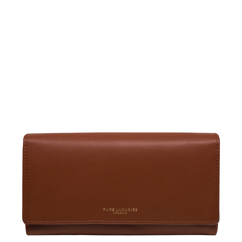 'Lola' Caramel Leather Bi-Fold Purse