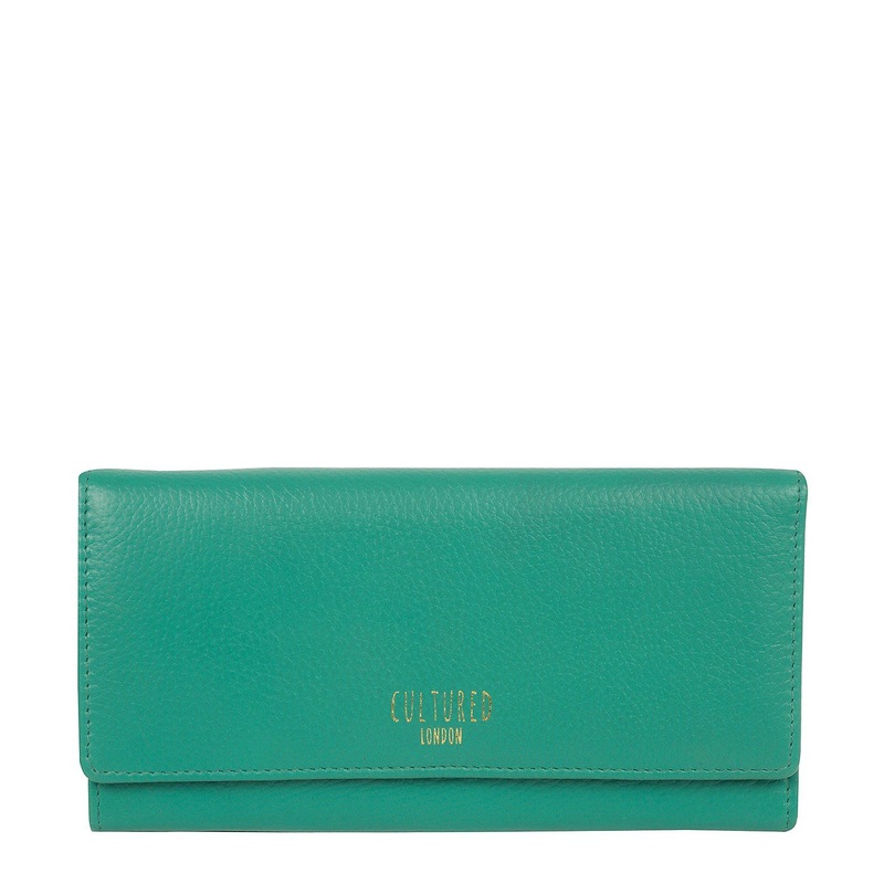 'Lorelei' Leaf Green Leather Purse