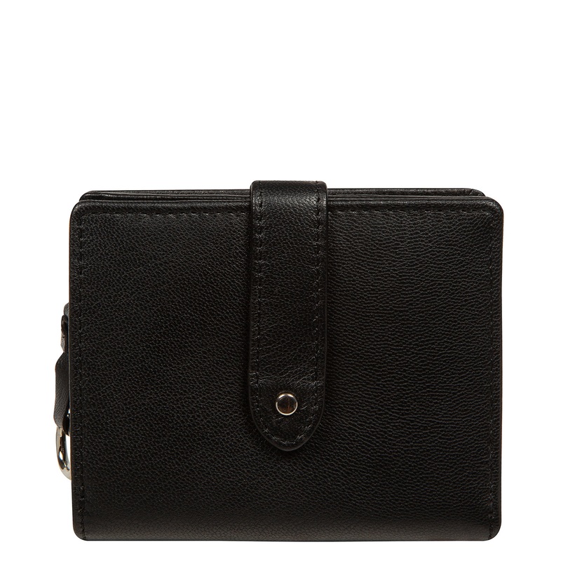 'Louise' Black Leather Purse