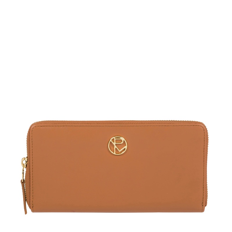 'Nimes' Saddle Tan Leather Purse