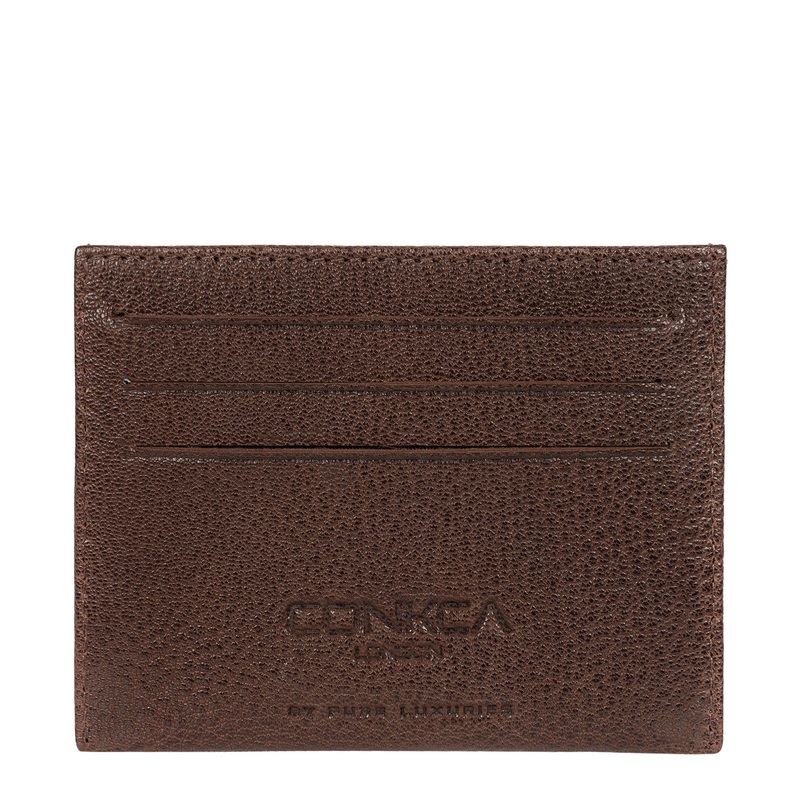 'Otis' Dark Brown Bi-Fold Leather Wallet