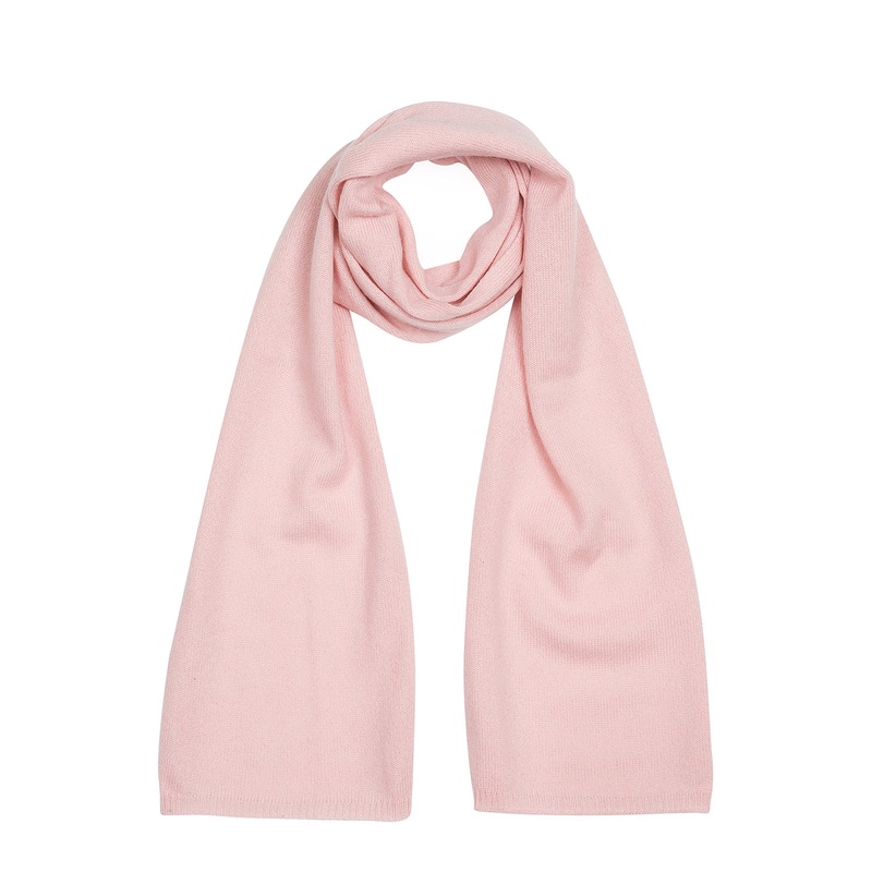 'Oxford' Blush Pink 100% Cashmere Scarf