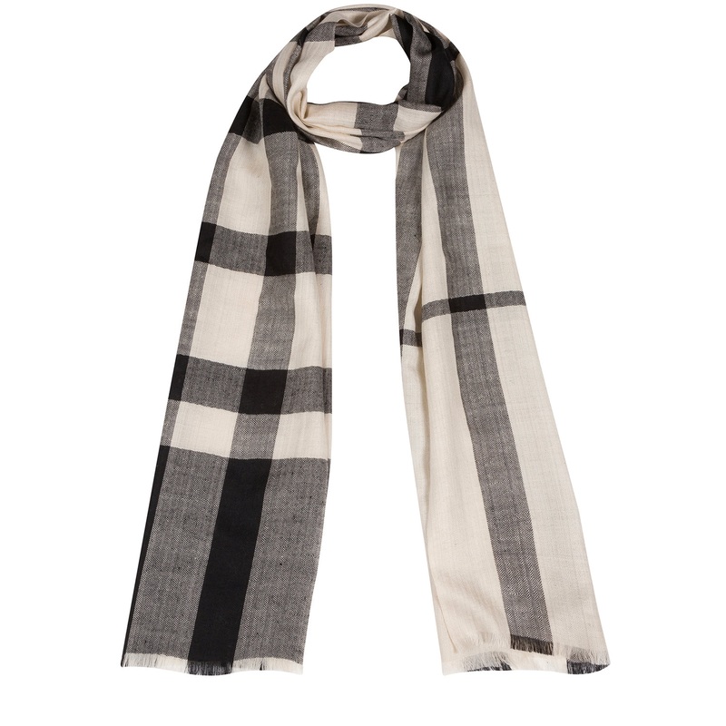 'Scale' Cashmere & Merino Wool Scarf