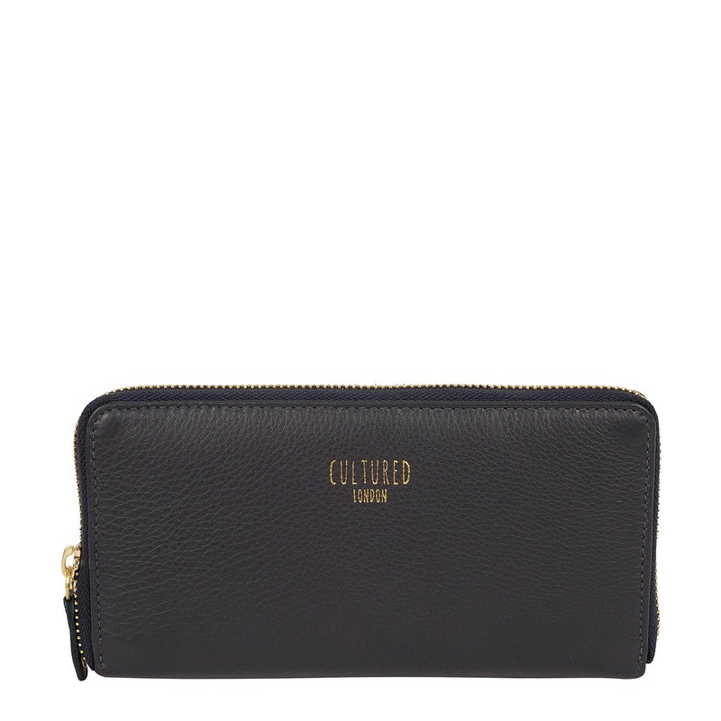 'Tabitha' Pebble Blue Leather Purse