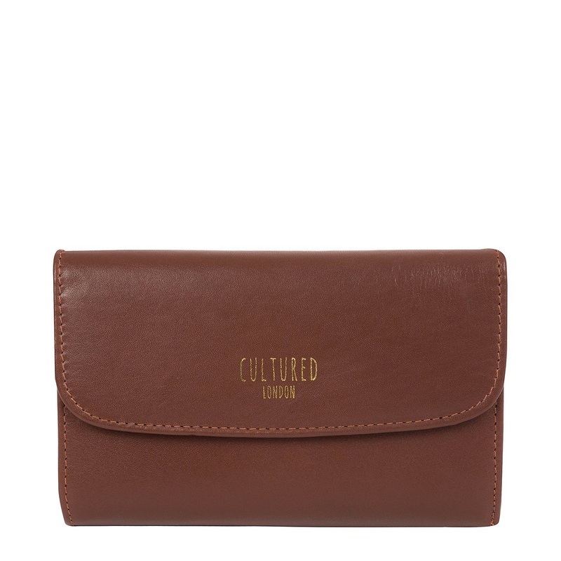 'Tatiana' Chestnut Leather Purse