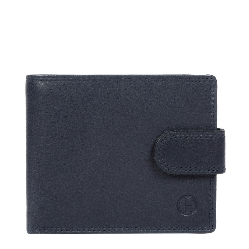 'Thorn' Navy Leather Wallet
