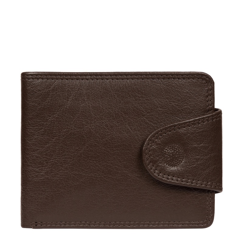 'Tyler' Dark Brown Leather RFID Wallet