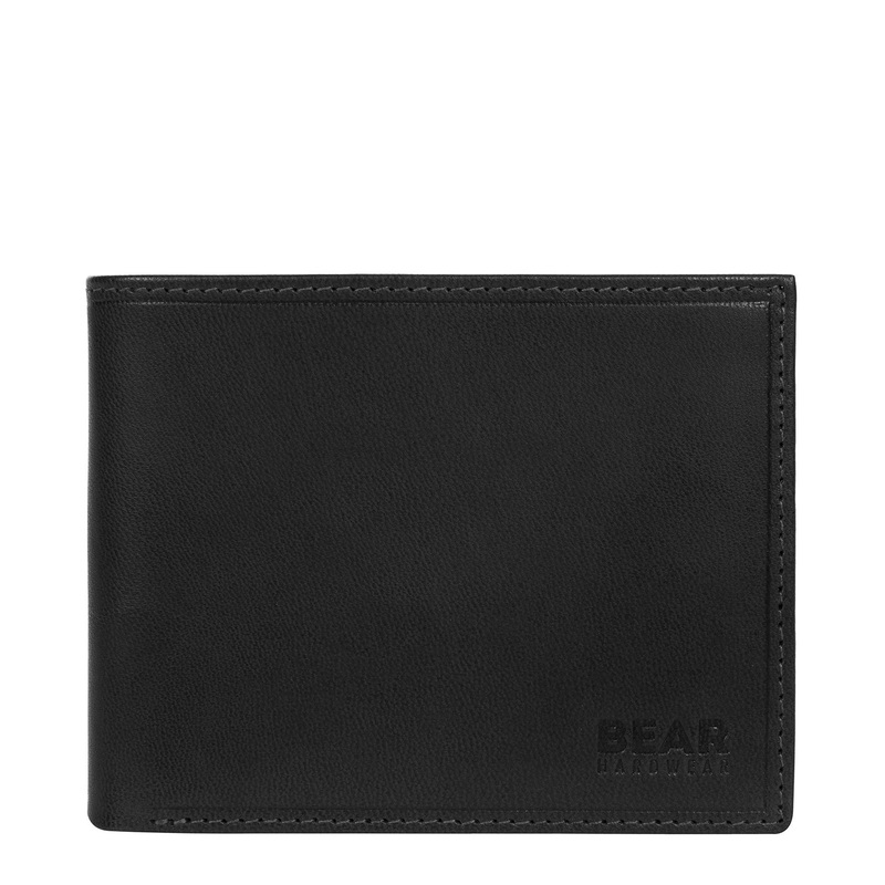 'Vidar' Black Leather Bi-Fold Wallet