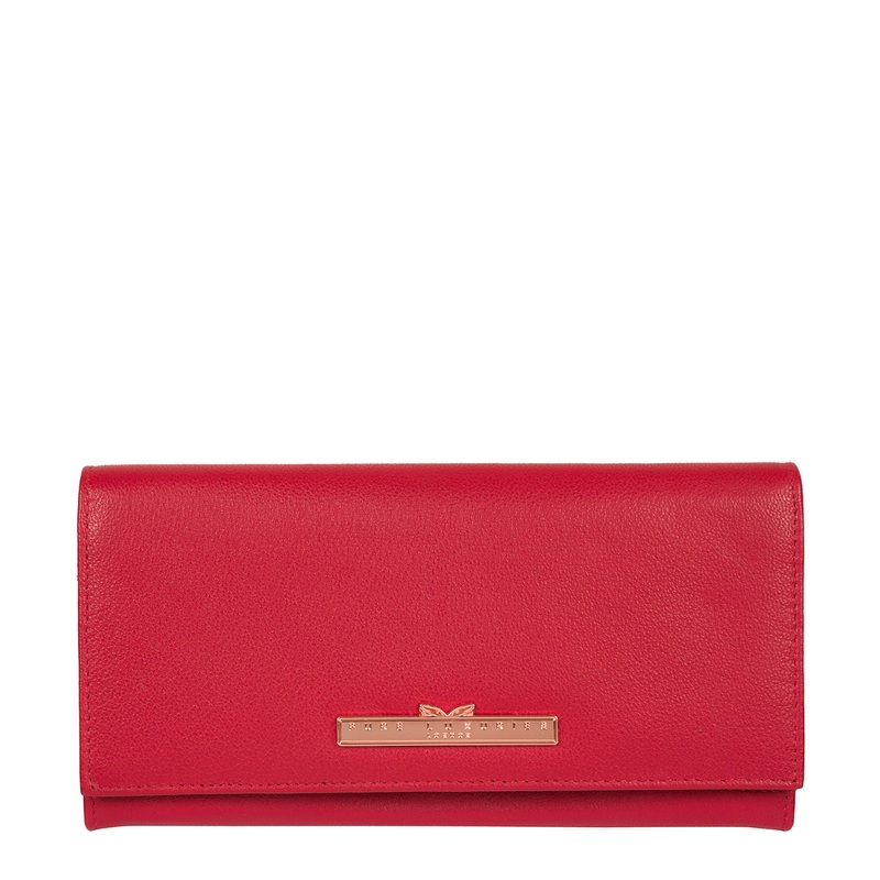 'Wren' Barbados Cherry Leather Purse