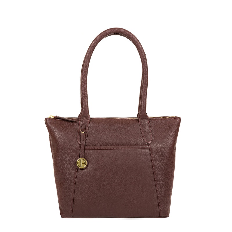'Alnwick' Auburn Small Leather Tote