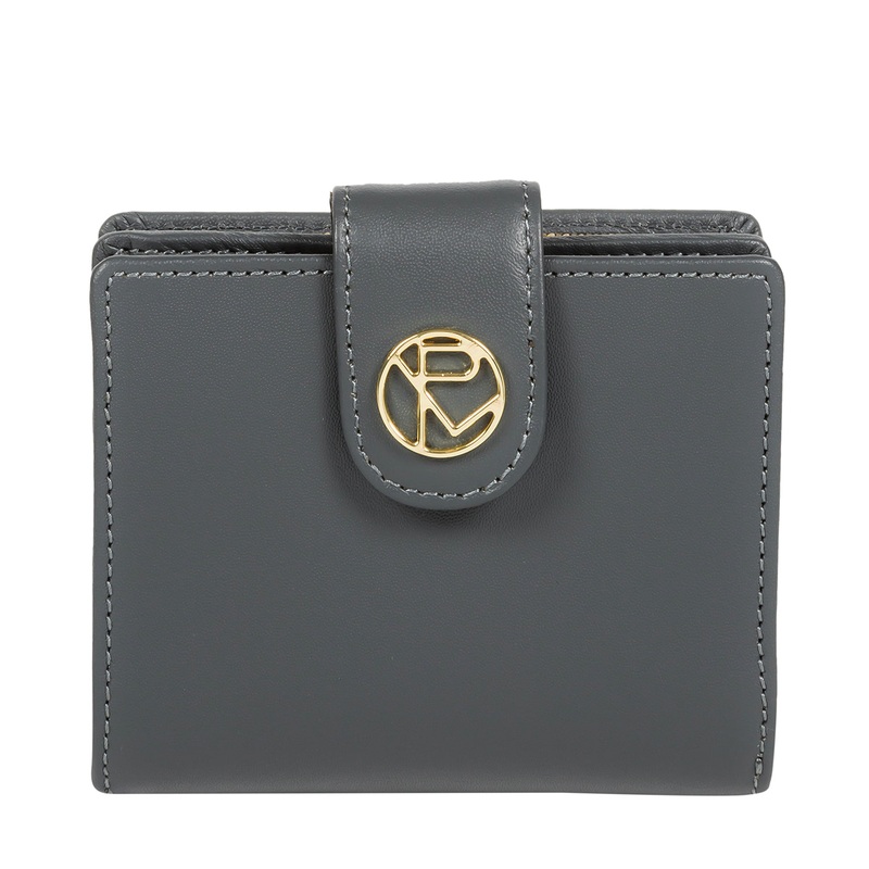 'Avignon' Smoky Blue Leather Purse