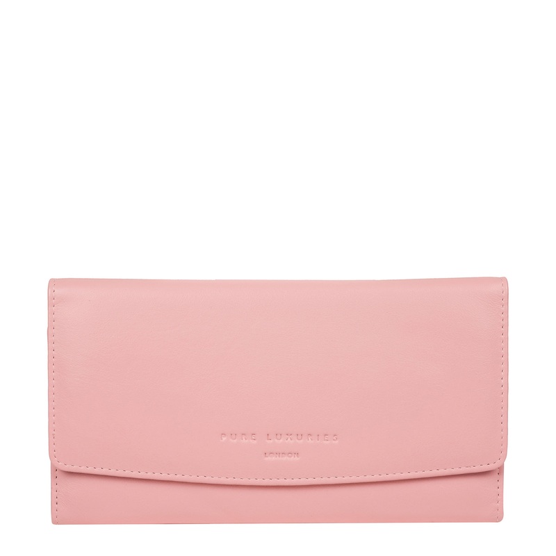 'Balmoral' Blossom Pink Leather Purse
