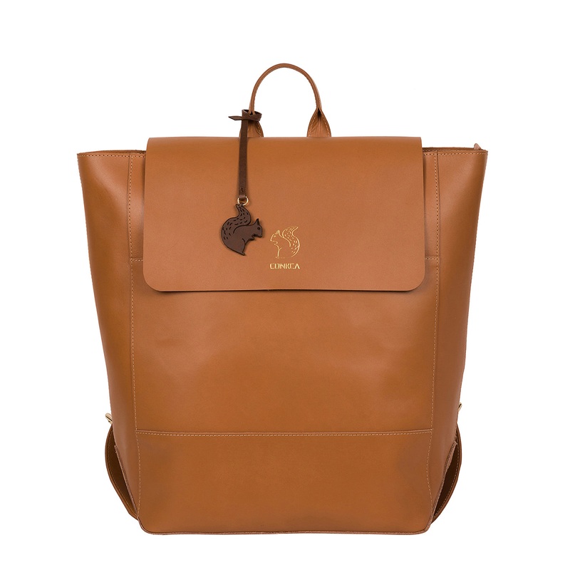 'Butler' Saddle Tan Vegetable-Tanned Leather Backpack