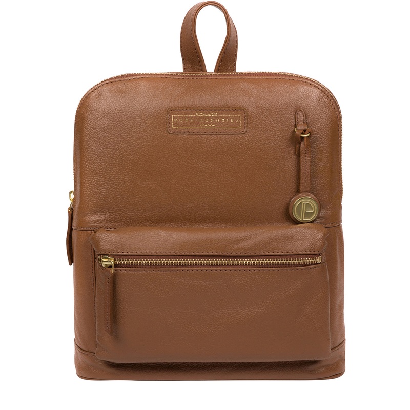 'Corfe' Tan Leather Backpack