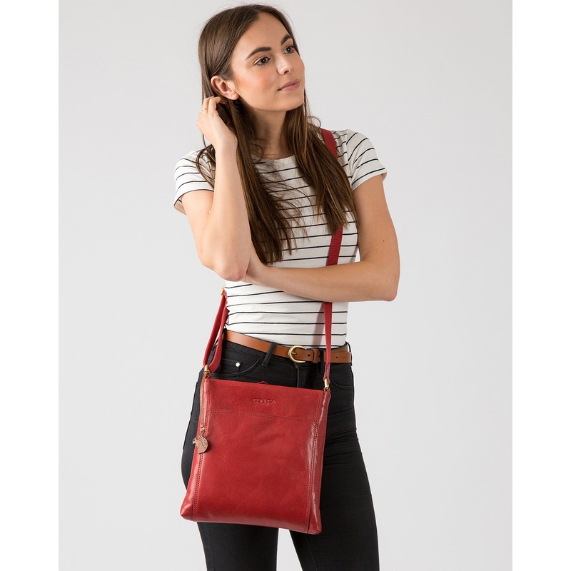 'Dink' Chilli Pepper Leather Cross Body Bag