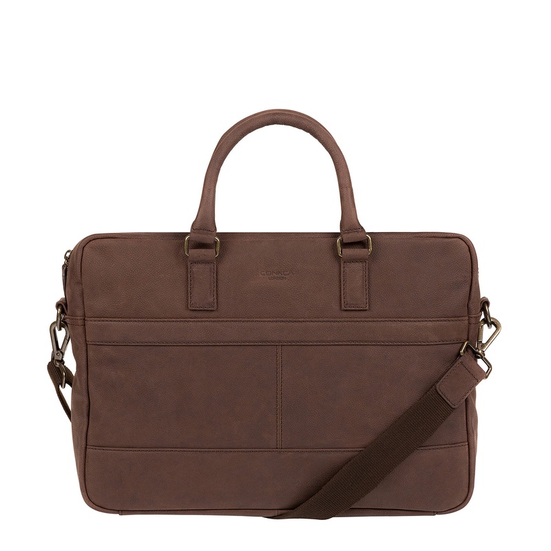 'Grafton' Vintage Brown Leather Workbag