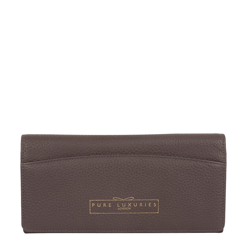 'Izabel' Smoke Grey Leather Purse