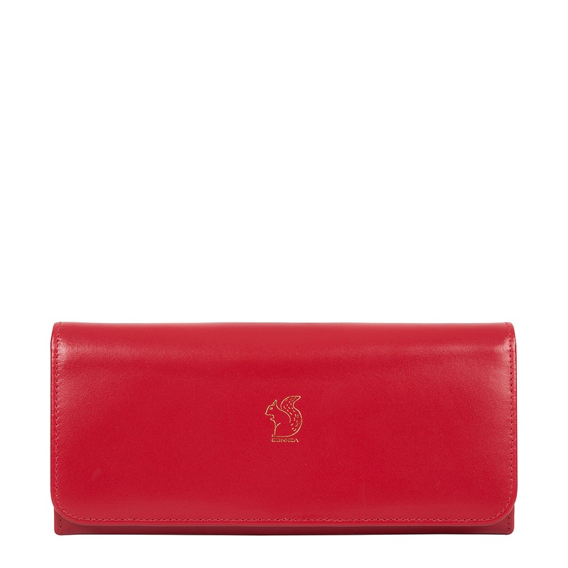 'Jorja' Cherry Leather Purse
