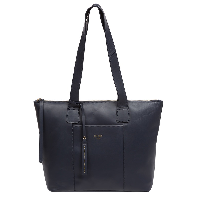 'Kensal' Dark Navy Leather Handbag