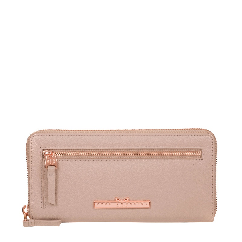 'Knightley' Dusty Pink Leather Purse