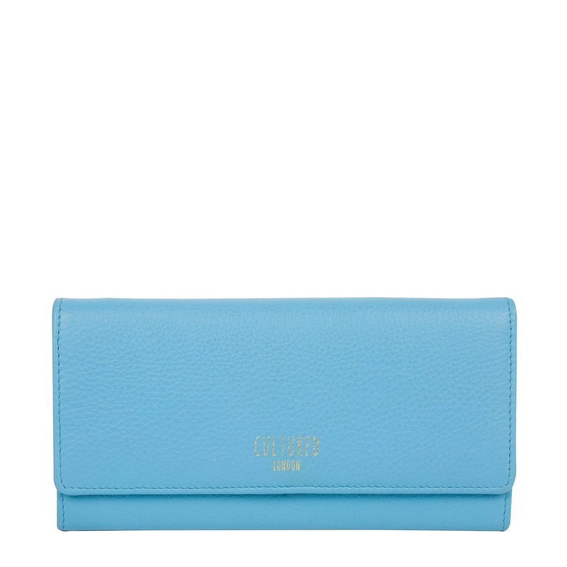 'Lorelei' Sky Blue Leather Purse