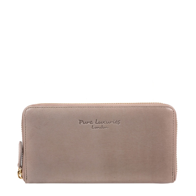 'Marylebone' Grey Leather Purse